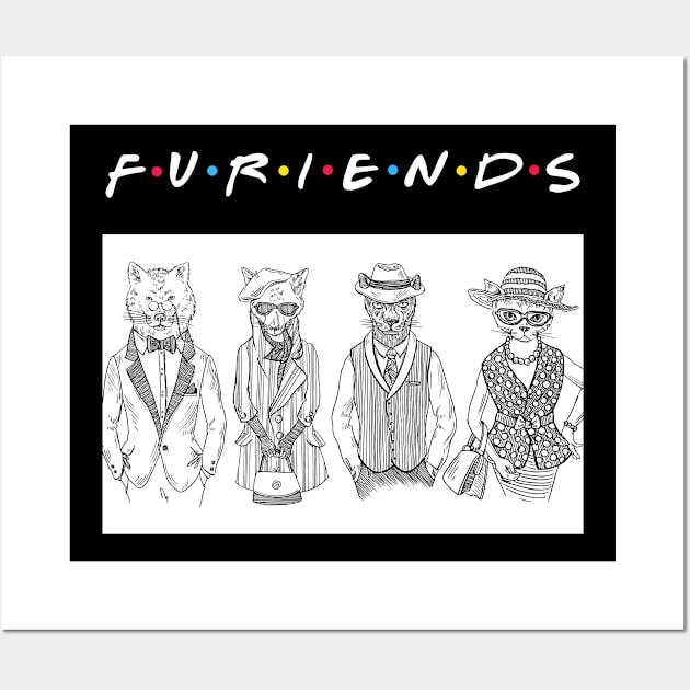 Furry Friends Wall Art by sqwear